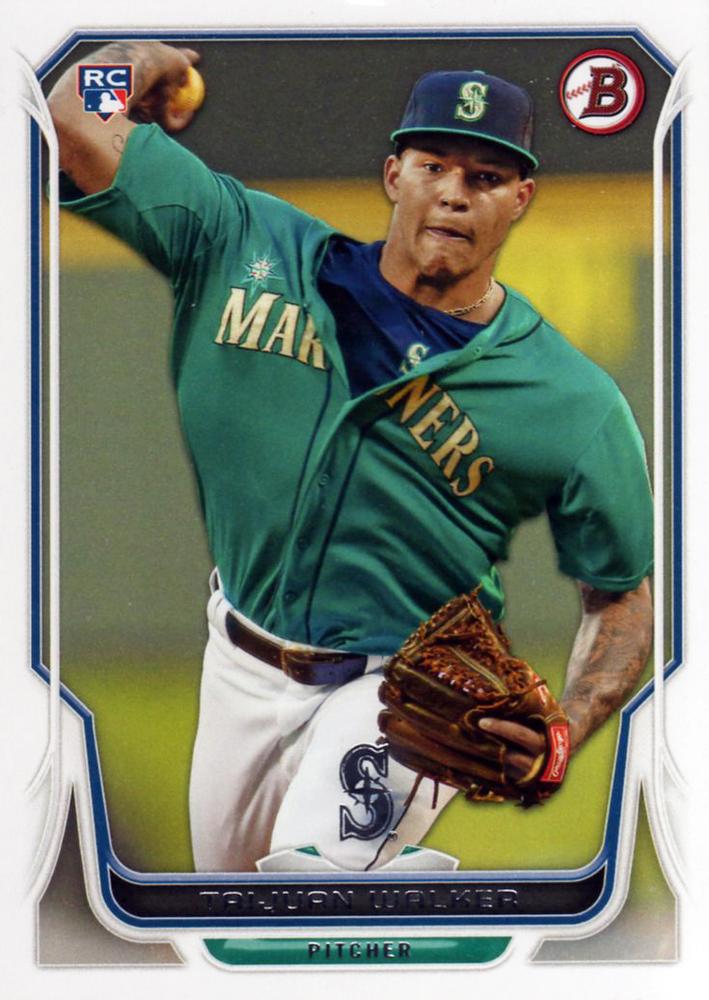 #86 Taijuan Walker - Seattle Mariners - 2014 Bowman Baseball