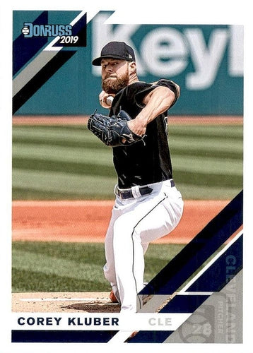 #86a Corey Kluber - Cleveland Indians - 2019 Donruss Baseball