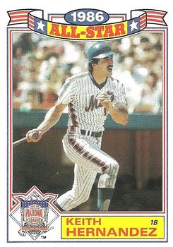 #2 Keith Hernandez - New York Mets - 1987 Topps - 1986 All-Star Game Commemorative Set (Glossy All-Stars) Baseball