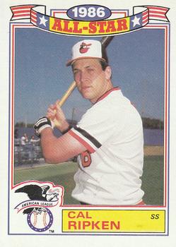 #16 Cal Ripken - Baltimore Orioles - 1987 Topps - 1986 All-Star Game Commemorative Set (Glossy All-Stars) Baseball