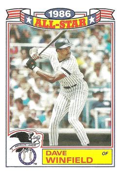 #17 Dave Winfield - New York Yankees - 1987 Topps - 1986 All-Star Game Commemorative Set (Glossy All-Stars) Baseball