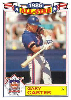 #9 Gary Carter - New York Mets - 1987 Topps - 1986 All-Star Game Commemorative Set (Glossy All-Stars) Baseball