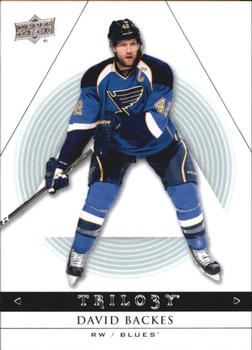 #87 David Backes - St. Louis Blues - 2013-14 Upper Deck Trilogy Hockey