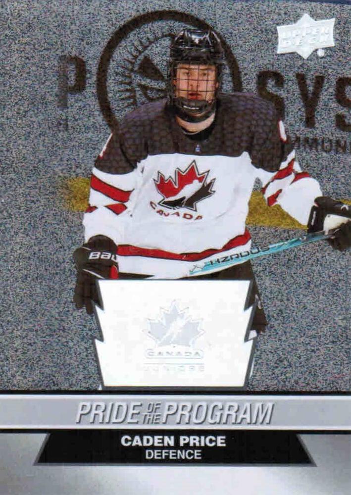 #87 Caden Price - Canada - 2023 Upper Deck Team Canada Juniors - Patterned Foilboard Hockey