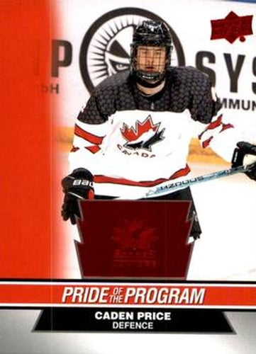 #87 Caden Price - Canada - 2023 Upper Deck Team Canada Juniors - Red Foil Hockey