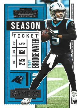#87 Teddy Bridgewater - Carolina Panthers - 2020 Panini Contenders Football