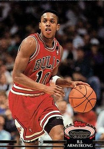 #87 B.J. Armstrong - Chicago Bulls - 1992-93 Stadium Club Basketball