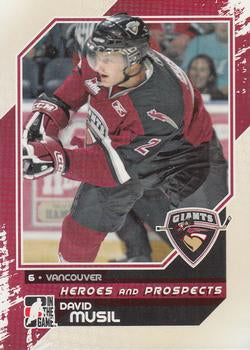 #87 David Musil - Vancouver Giants - 2010-11 In The Game Heroes and Prospects Hockey