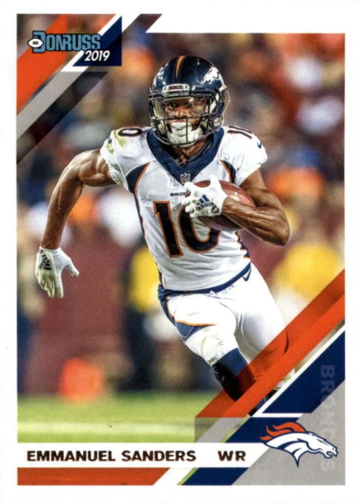 #87 Emmanuel Sanders - Denver Broncos - 2019 Donruss Football