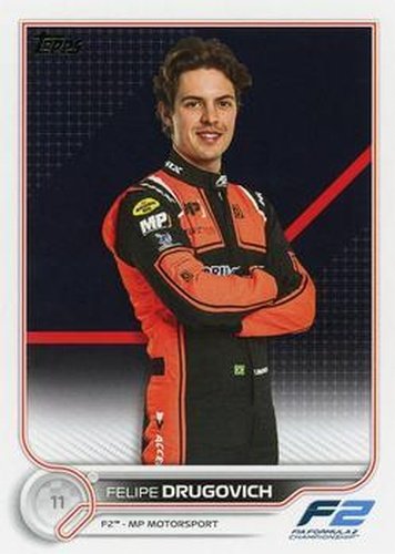#87 Felipe Drugovich - MP Motorsport - 2022 Topps Formula 1 Racing