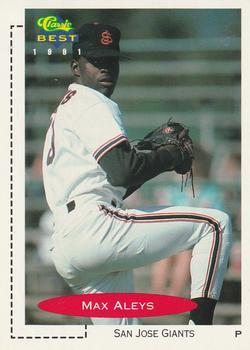#87 Max Aleys - San Jose Giants - 1991 Classic Best Baseball
