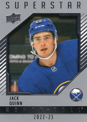 #HR87 Jack Quinn - Buffalo Sabres - 2022-23 Upper Deck - Honor Roll Hockey