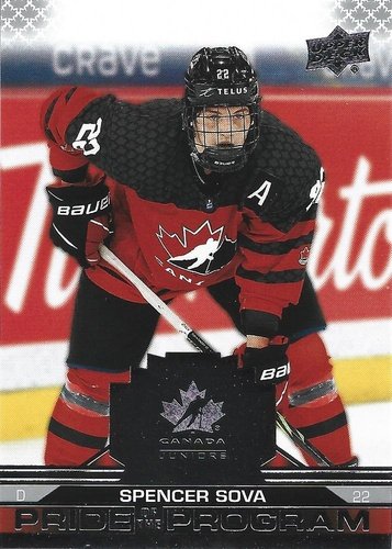 #87 Spencer Sova - Canada - 2022-23 Upper Deck Team Canada Juniors Hockey