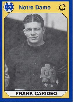 #87 Frank Carideo - Notre Dame Fighting Irish - 1990 Collegiate Collection Notre Dame Football