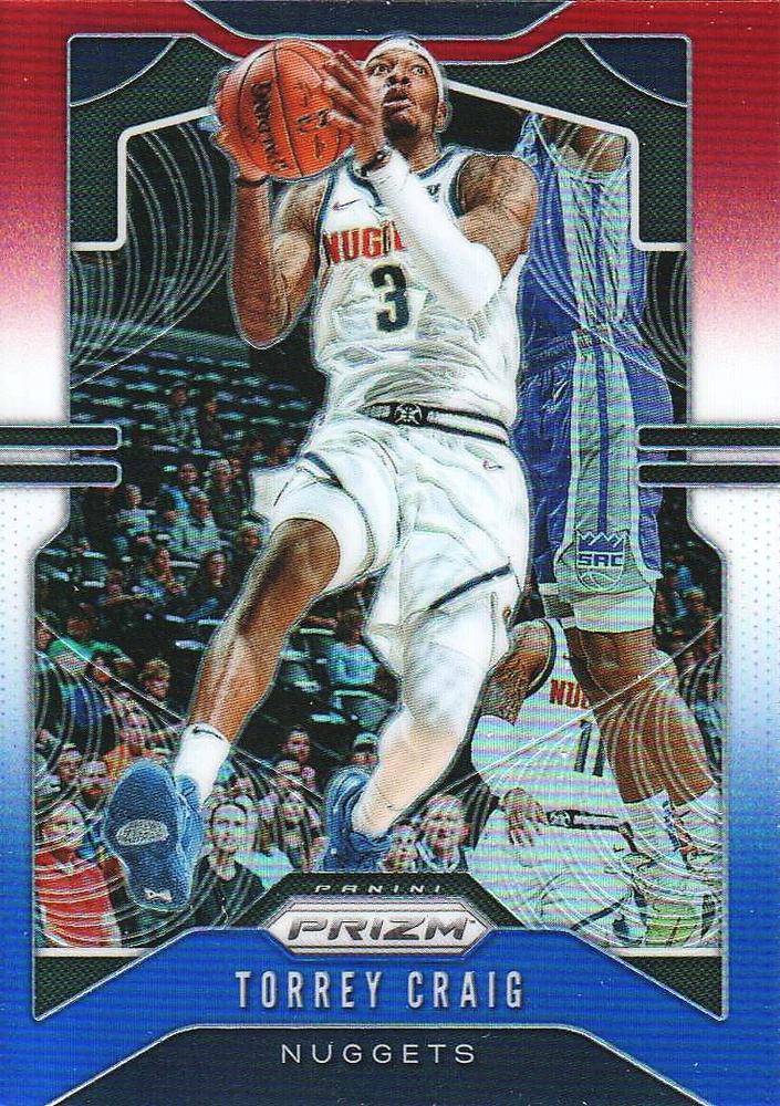 #87 Torrey Craig - Denver Nuggets - 2019-20 Panini Prizm - Prizms Red White and Blue Basketball
