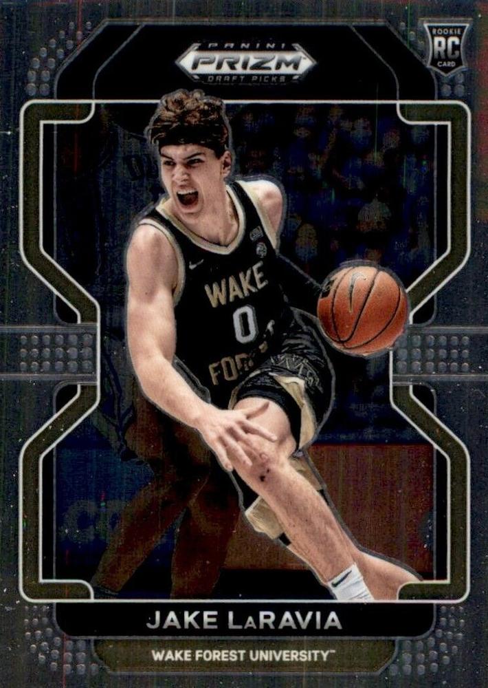 #87 Jake LaRavia - Wake Forest Demon Deacons - 2022 Panini Prizm Draft Picks Basketball