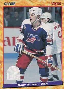 #104 Gary Suter - USA - 1995 Semic Globe VM (Swedish) Hockey