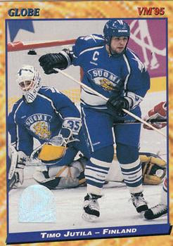 #130 Timo Jutila - Finland - 1995 Semic Globe VM (Swedish) Hockey