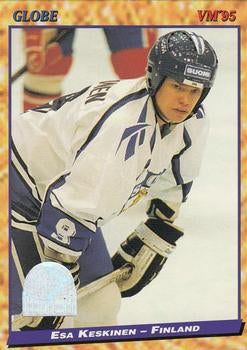 #144 Esa Keskinen - Finland - 1995 Semic Globe VM (Swedish) Hockey