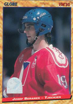 #158 Josef Beranek - Czech Republic - 1995 Semic Globe VM (Swedish) Hockey