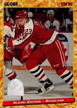 #169 Alexei Zhitnik - Russia - 1995 Semic Globe VM (Swedish) Hockey