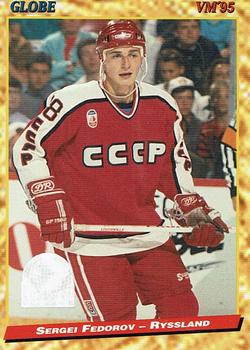 #175 Sergei Fedorov - Russia - 1995 Semic Globe VM (Swedish) Hockey