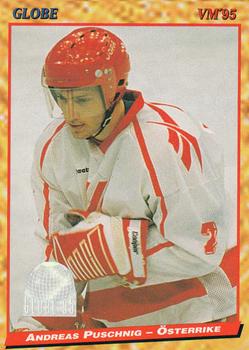#185 Andreas Puschnig - Austria - 1995 Semic Globe VM (Swedish) Hockey