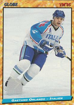 #232 Gaetano Orlando - Italy - 1995 Semic Globe VM (Swedish) Hockey
