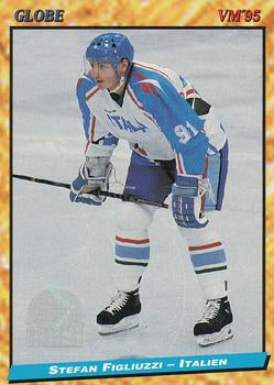 #233 Stefano Figliuzzi - Italy - 1995 Semic Globe VM (Swedish) Hockey