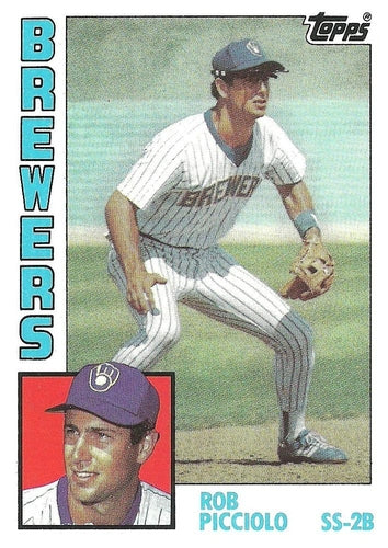 #88 Rob Picciolo - Milwaukee Brewers - 1984 Topps Baseball