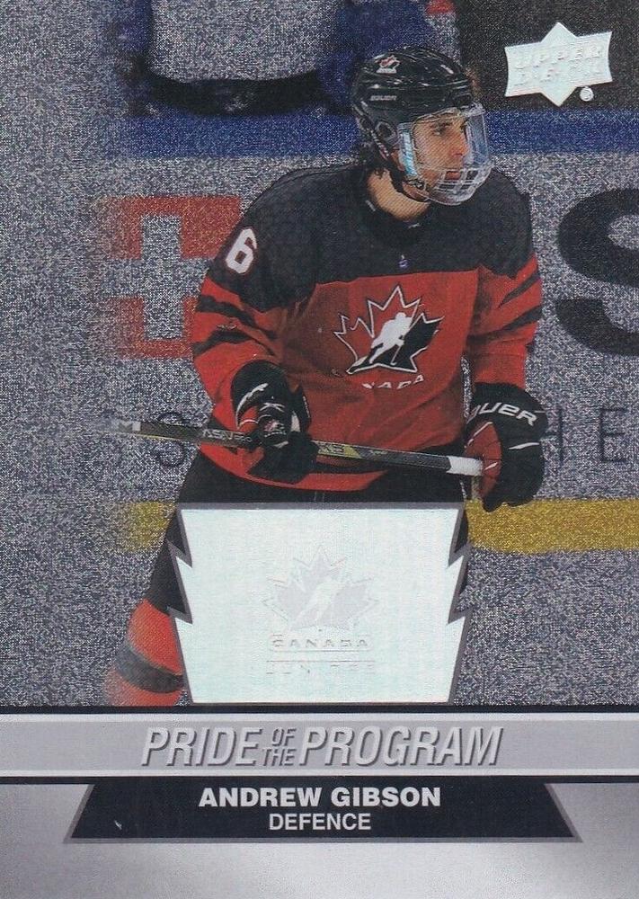 #88 Andrew Gibson - Canada - 2023 Upper Deck Team Canada Juniors - Patterned Foilboard Hockey