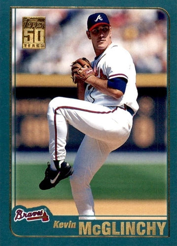 #88 Kevin McGlinchy - Atlanta Braves - 2001 Topps Baseball