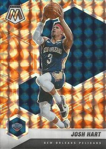 #88 Josh Hart - New Orleans Pelicans - 2020-21 Panini Mosaic - Mosaic Reactive Orange Basketball