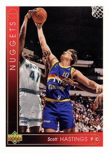 #88 Scott Hastings - Denver Nuggets - 1993-94 Upper Deck Basketball