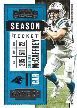 #88 Christian McCaffrey - Carolina Panthers - 2020 Panini Contenders Football