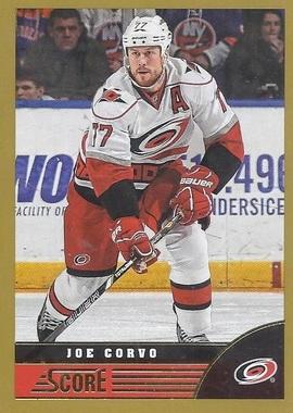 #88 Joe Corvo - Carolina Hurricanes - 2013-14 Score - Gold Hockey