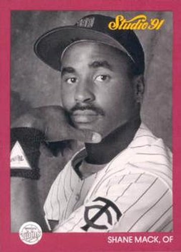 #88 Shane Mack - Minnesota Twins - 1991 Studio Baseball