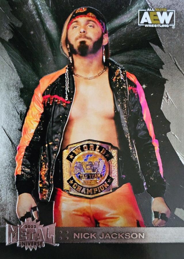 #89 Nick Jackson - 2022 SkyBox Metal Universe AEW Wrestling