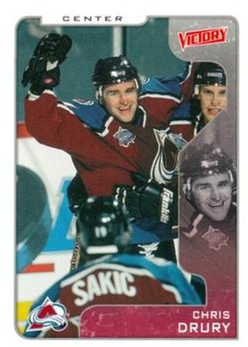 #89 Chris Drury - Colorado Avalanche - 2001-02 Upper Deck Victory Hockey