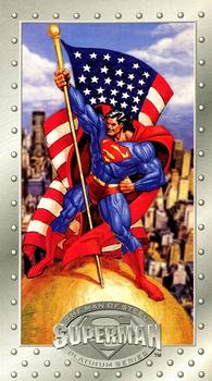 #89 The All-American Hero - 1994 SkyBox Superman Man of Steel Platinum Series