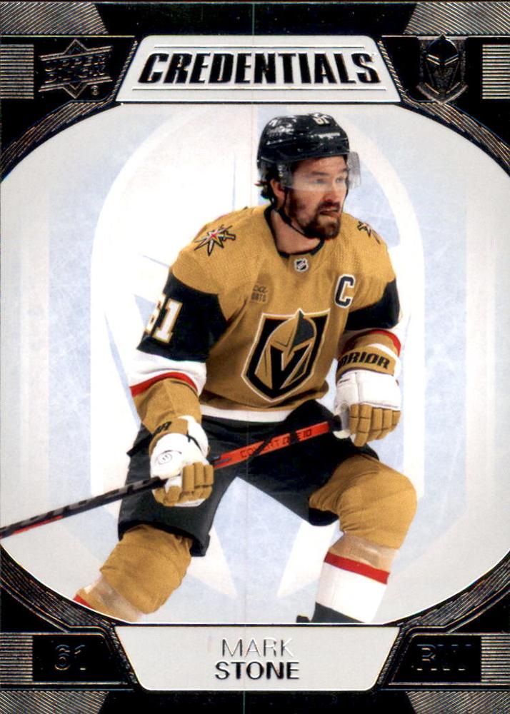 #89 Mark Stone - Vegas Golden Knights - 2022-23 Upper Deck Credentials Hockey