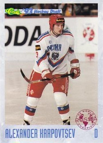 #89 Alexander Karpovtsev - Russia - 1993 Classic '93 Hockey Draft Hockey