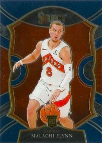#89 Malachi Flynn - Toronto Raptors - 2020-21 Panini Select - Blue Basketball