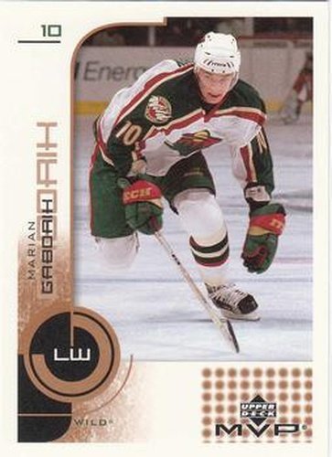 #89 Marian Gaborik - Minnesota Wild - 2002-03 Upper Deck MVP Hockey