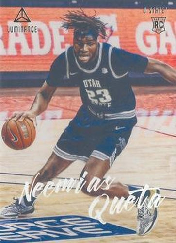 #89 Neemias Queta - Utah State Aggies - 2021 Panini Chronicles Draft Picks Basketball