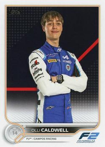 #89 Olli Caldwell - Campos Racing F2 - 2022 Topps Formula 1 Racing