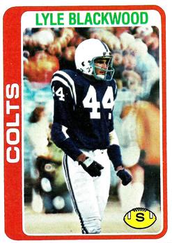 #89 Lyle Blackwood - Baltimore Colts - 1978 Topps Football