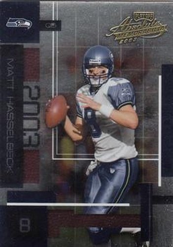 #89 Matt Hasselbeck - Seattle Seahawks - 2003 Playoff Absolute Memorabilia Football