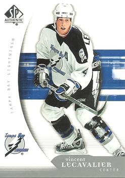 #89 Vincent Lecavalier - Tampa Bay Lightning - 2005-06 SP Authentic Hockey