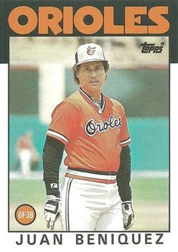 #8T Juan Beniquez - Baltimore Orioles - 1986 Topps Traded Baseball
